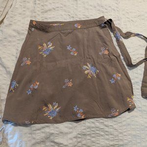 Patagonia floral wrap skirt